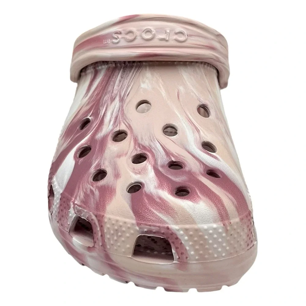 Crocs Youth Girls Marbled Classic Watercolor Clogs Size J6 Slip-on‎ Water Sandal